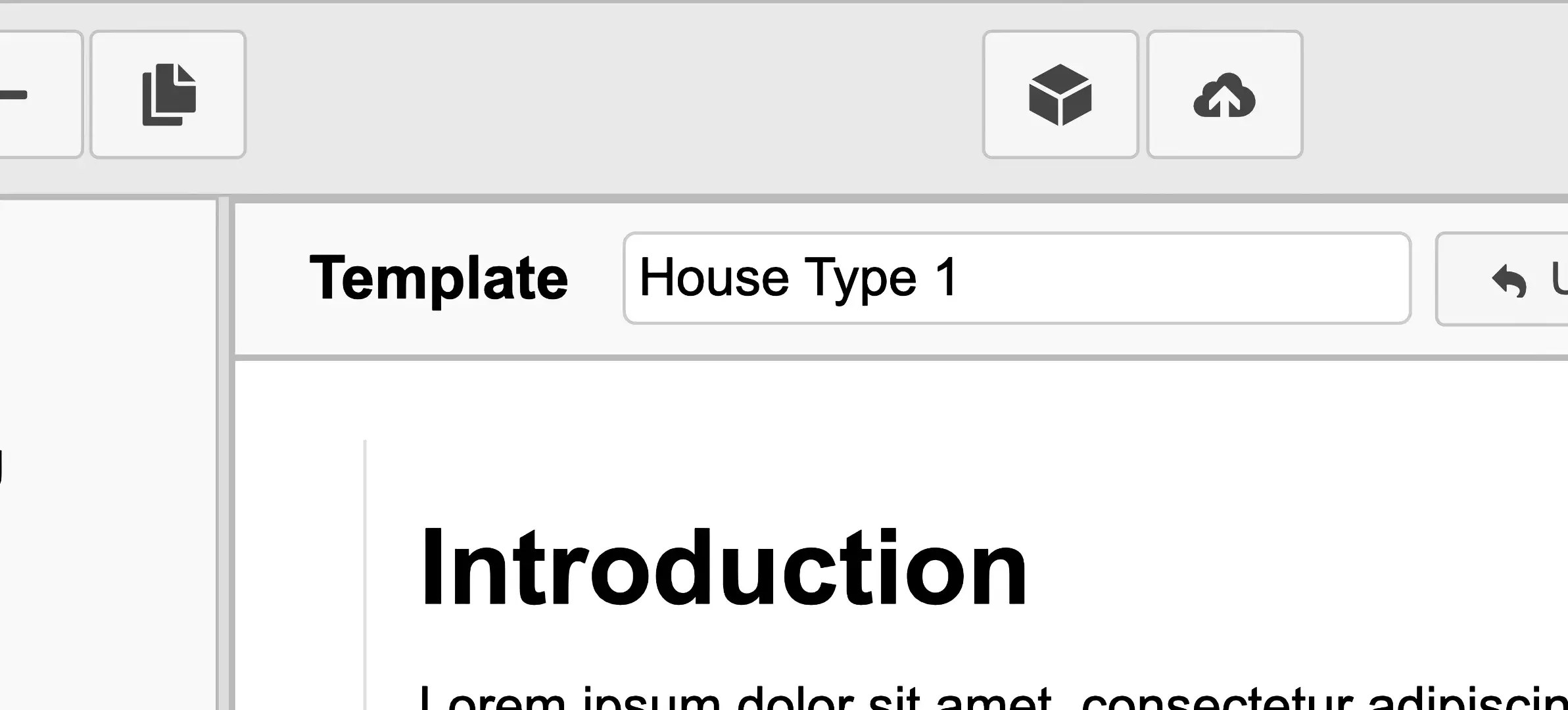 Template Name Edit UI